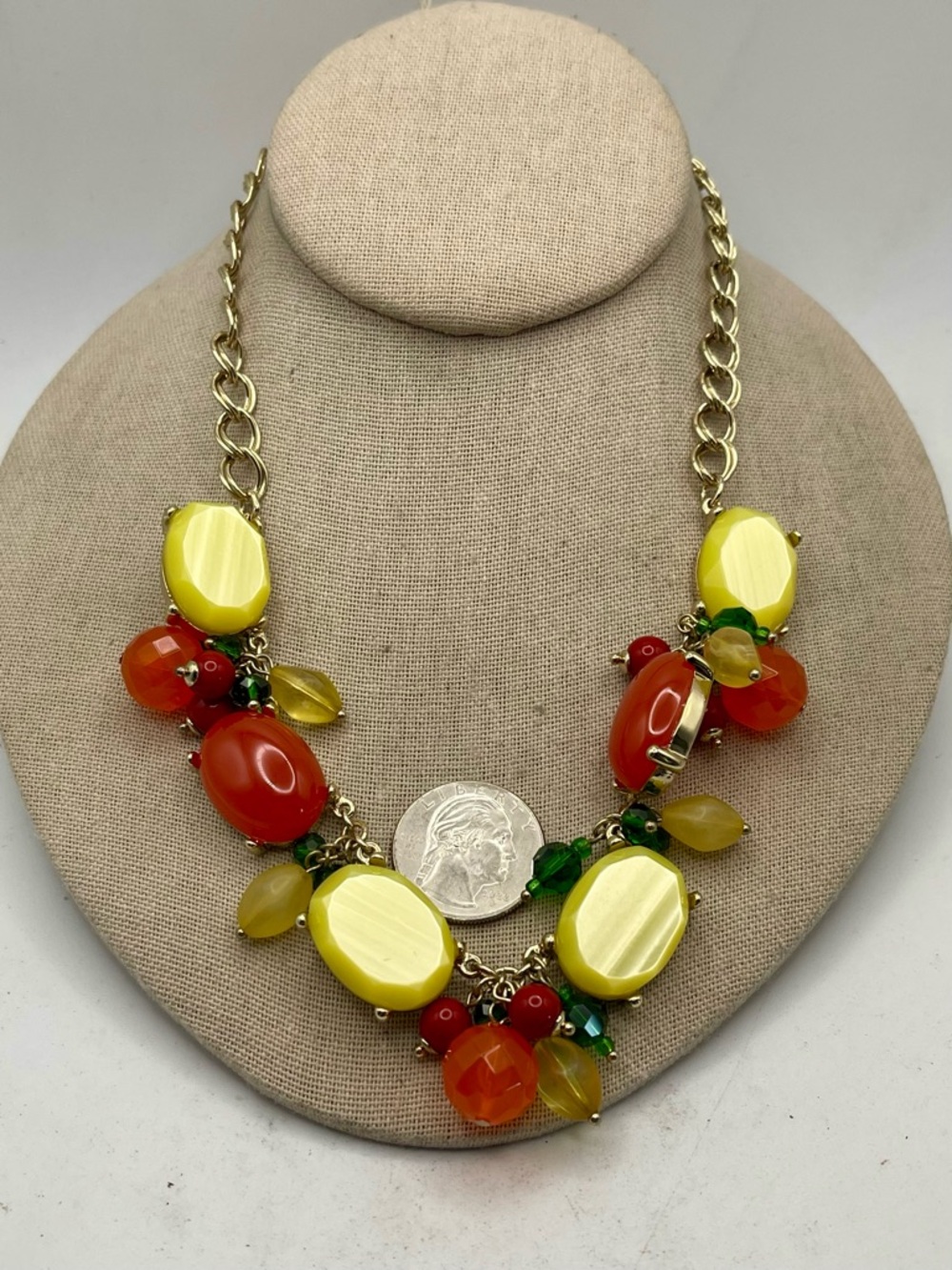 Vibrant Talbots Fruit Salad Necklace NWT Colorful Statement Piece - Picture 7 of 11